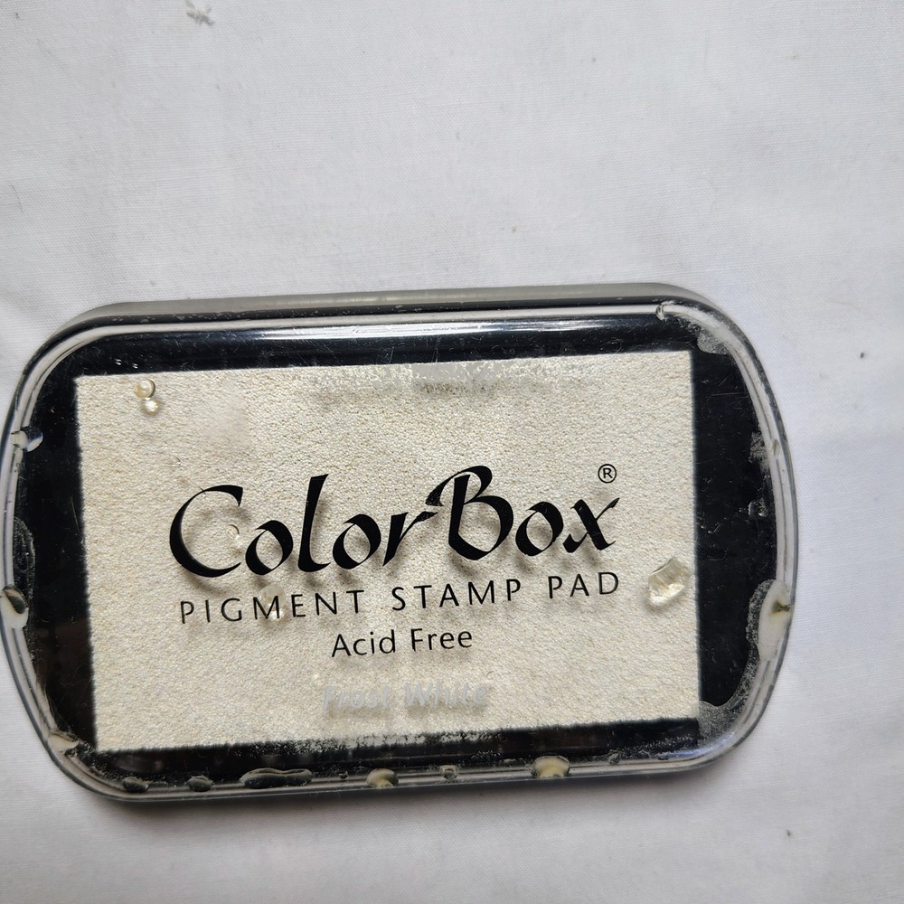 ColorBox Pigment Stamp Pad Frost White Acid Free Crafting Scrapbooking Ink New - Picture 1 of 4